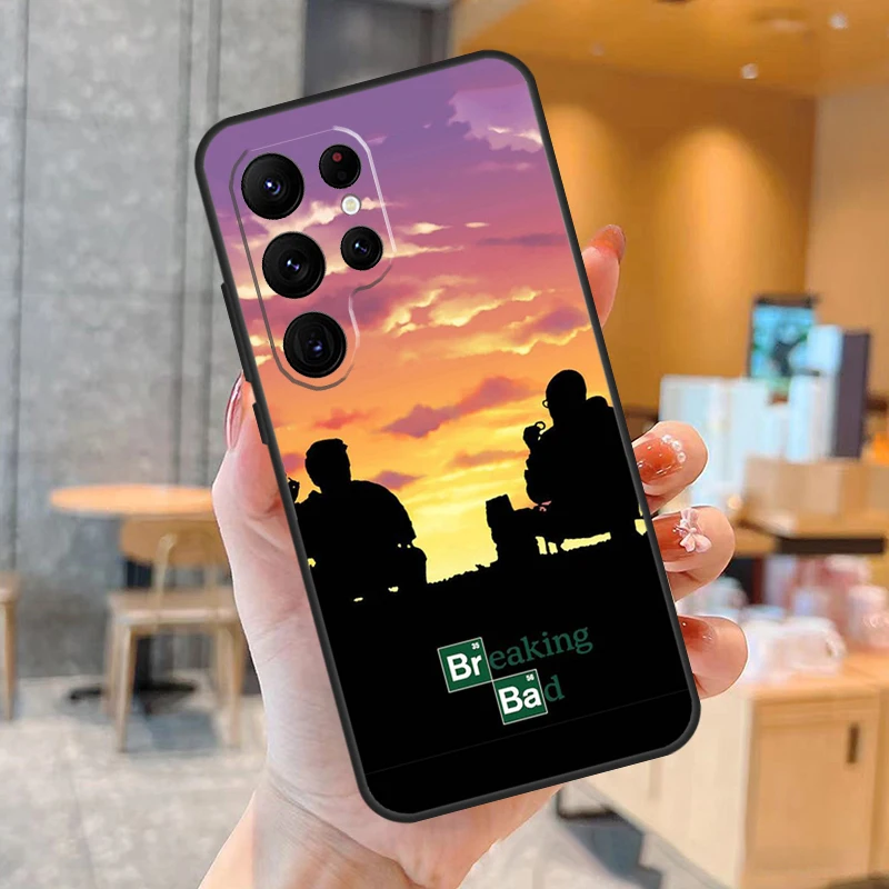 Funda de teléfono Breaking Bad para Samsung Galaxy S25 S24 S23 S21 S20 S22 Ultra S9 S10 Plus S25 FE contraportada