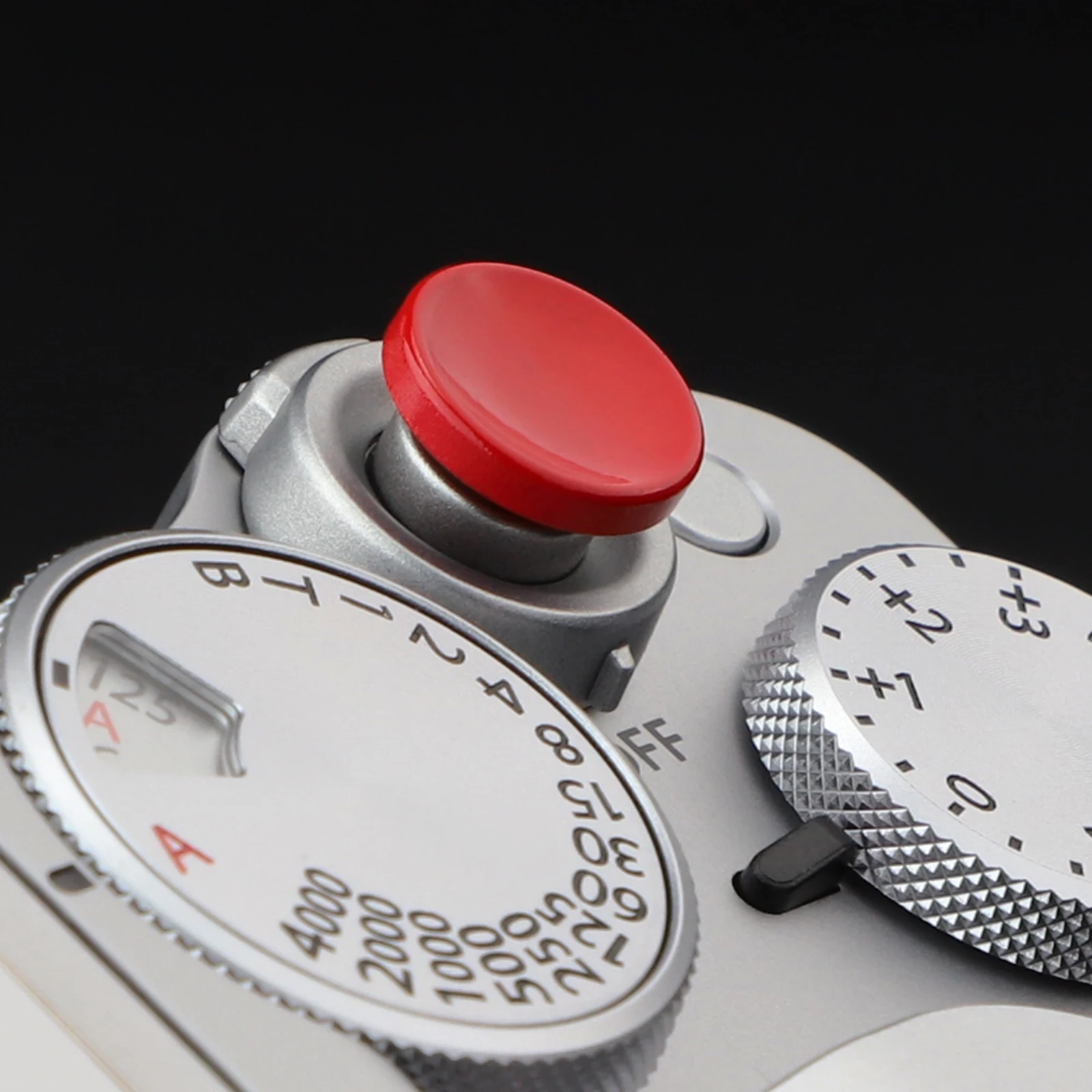 Haoge زر تحرير مصراع الكاميرا سطح مقعر أحمر لـ Leica Q3/Q3-43/D-Lux 8/M9/M10/M11/M11-P M/M-10P/M9-P/M نوع 240/m262