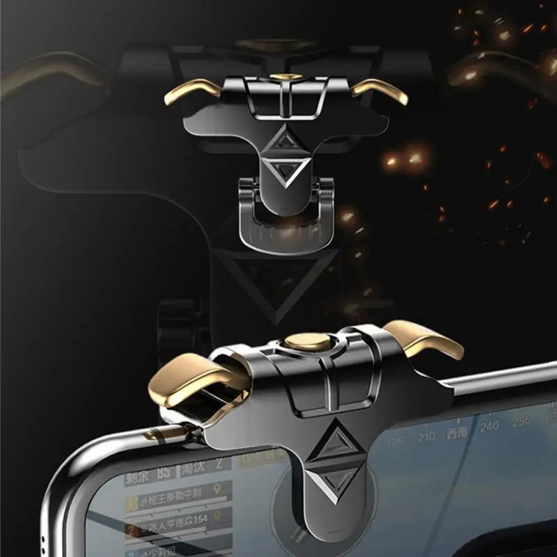 Eat Chicken Artifact Button Universal Black Gold Game Practical Accessories Mobile Gaming Trigger Two-way Keys Zinc Alloy Stable