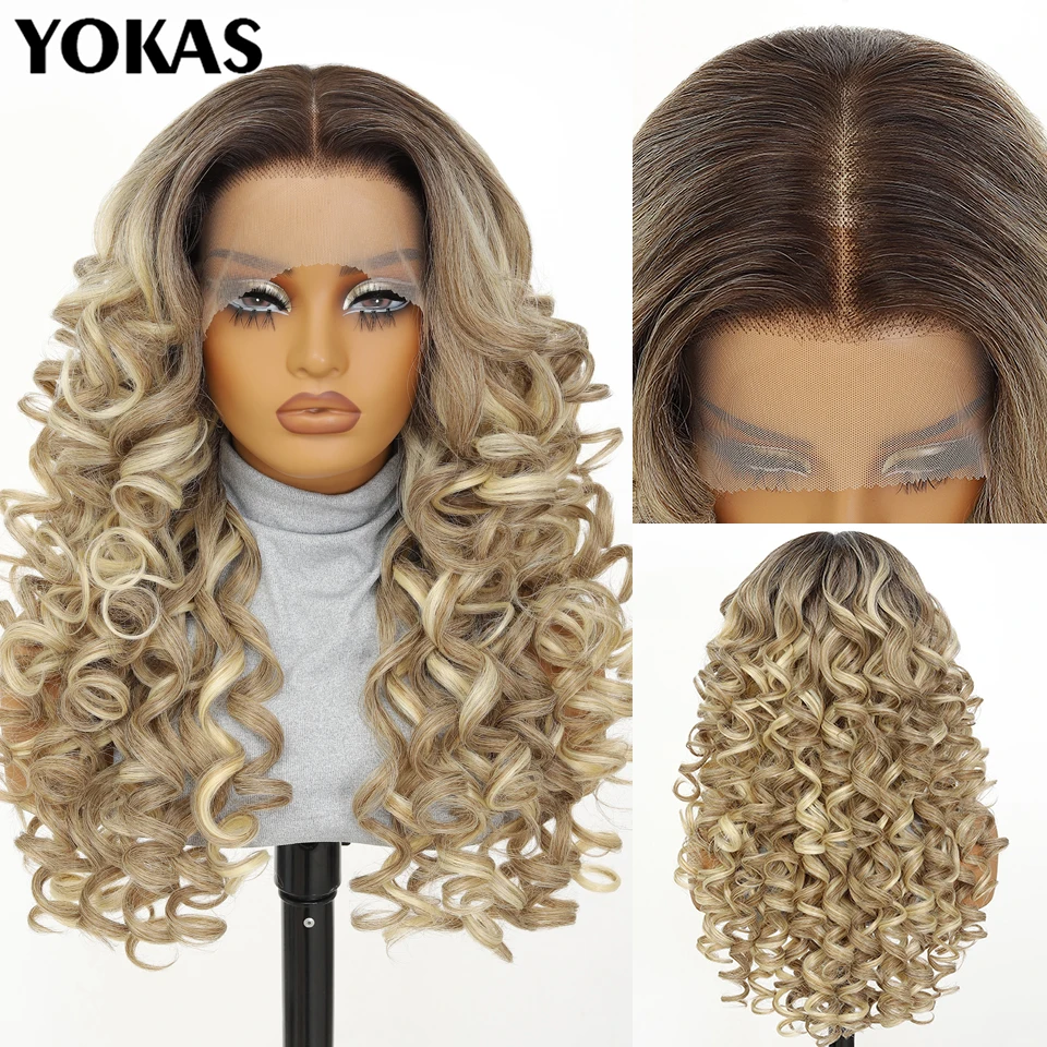 13x6 Lace Frontal Wig Synthetic Latisha Women Wigs 24 Inch High Temperature Fiber Lace Wigs With Baby Hair For African Women