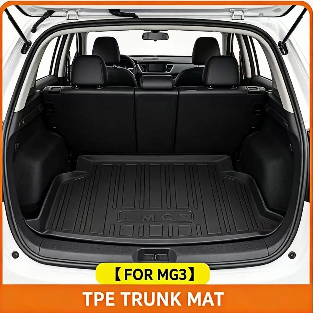 Car Trunk Mats For MG3 Hybrid+ MK3 2025 2026 2027 Waterproof Covers Cargo Liner Storage Pad Interior Part Auto Accessories