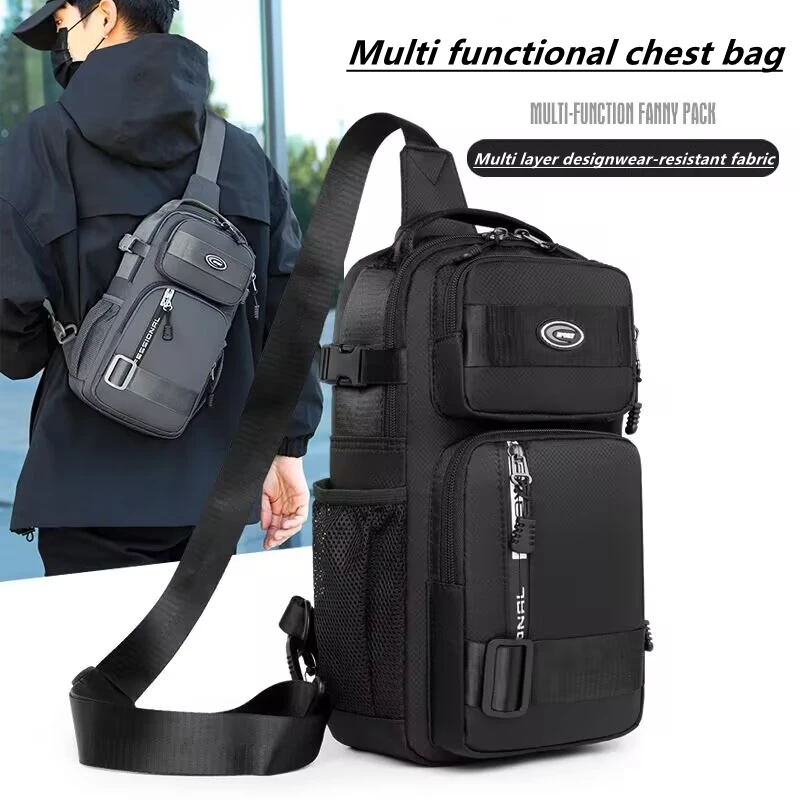 

Shoulder Bag Trekking Tactical Handbags Camping for Man Hiking Travel Climbing Fishing Sling Crossbody Outdoor Weekend Molle Bag
