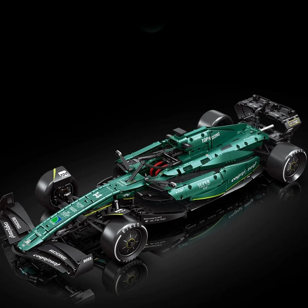Bloques de construcción de automóviles de súper carreras AMR25 técnico, vehículo deportivo de un campeón, Kit de modelo de ladrillo, juguetes para niños, regalo para adultos y niños, 1960 Uds.