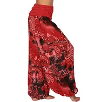 Plus Size 1XL-8XL Woman‘s Fashion  Multi-color Digital Printed Harem Pants Trousers Ladies Long Leg Wide Leg Pants Pants - Image 4