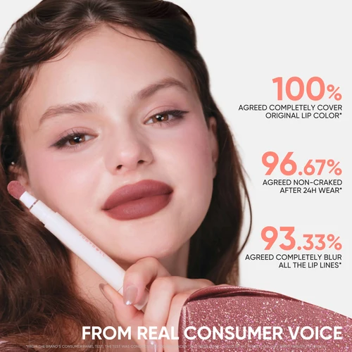 Imagen 2 del producto JUDYDOLL CUSHION MATTE LOCK LIP CREMA - 24 horas de larga duración, resistente al agua, a prueba de manchas, hidratante que reduce las líneas de los labios