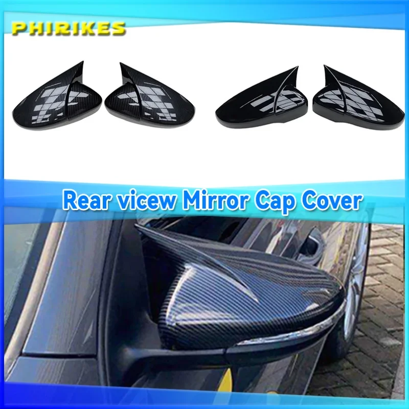 2 pieces For VW Golf MK6 R20 Touran Golf GTI 6 Golf 6 R Wing Mirror Cover Caps (Carbon Effect) for Volkswagen Mirror Cover Caps