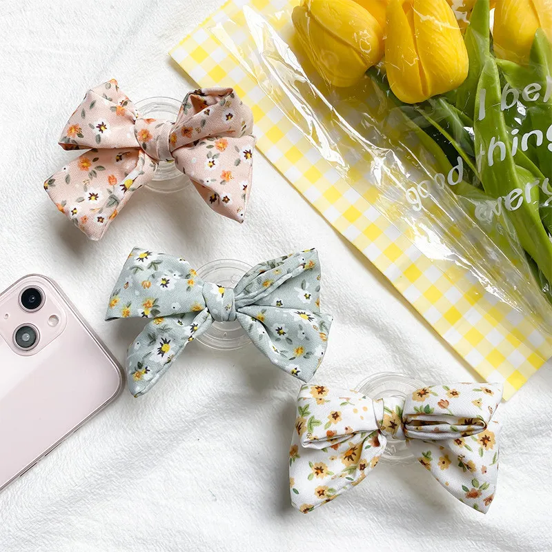 

Складная подставка для телефона с цветочным бантом и кольцом-держателем Griptok для iPhone 16, держатель-подставка Pocket Tok