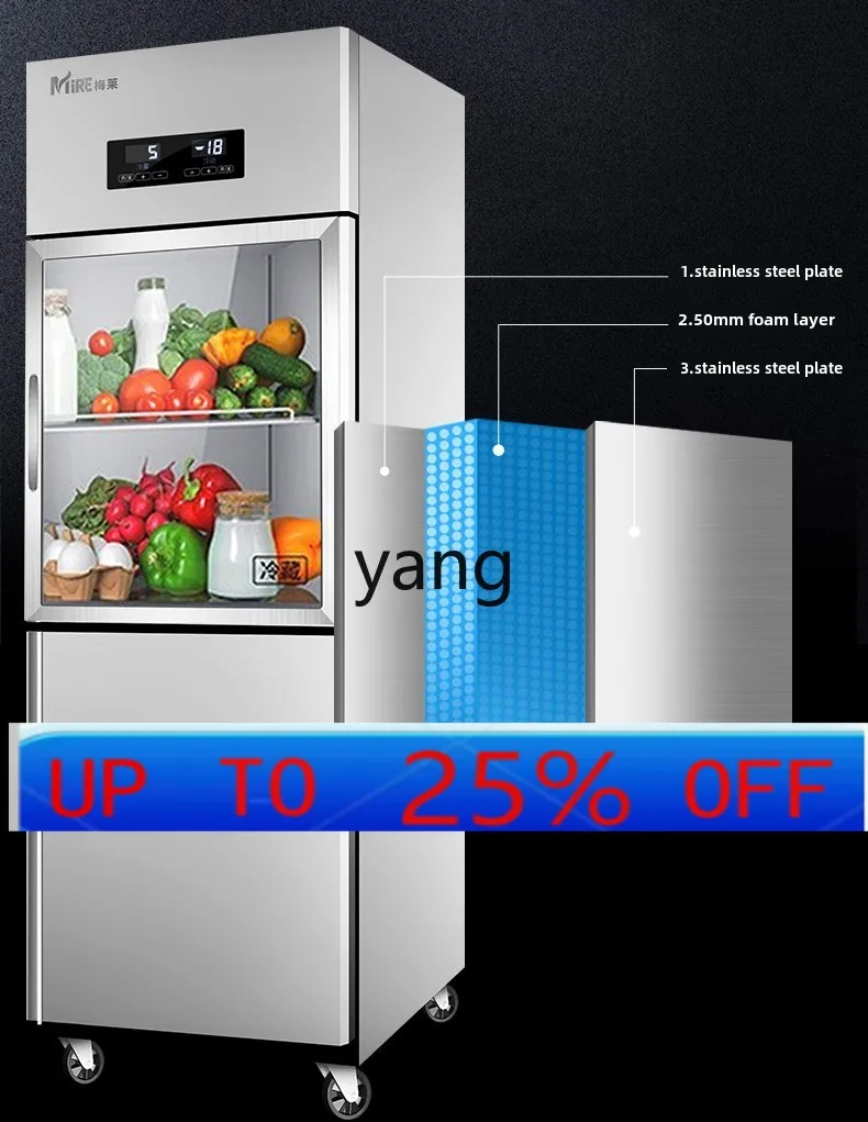 

lmm Commercial Refrigerated Frozen Double Door 2 Door Kitchen Large Capacity Six Door Freezer