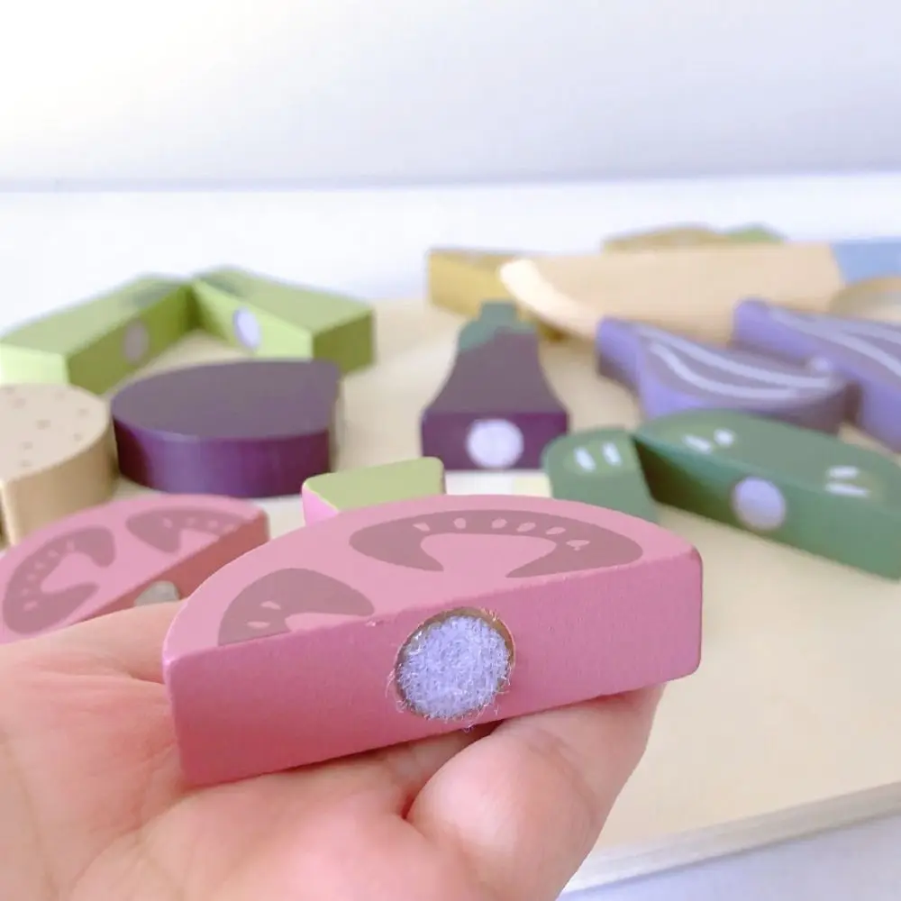 

Fruit Cartoon Animal Jigsaw Hamburg Ice Cream 3d Wooden Puzzle Montessori Educational Baby Wooden Toys for Children