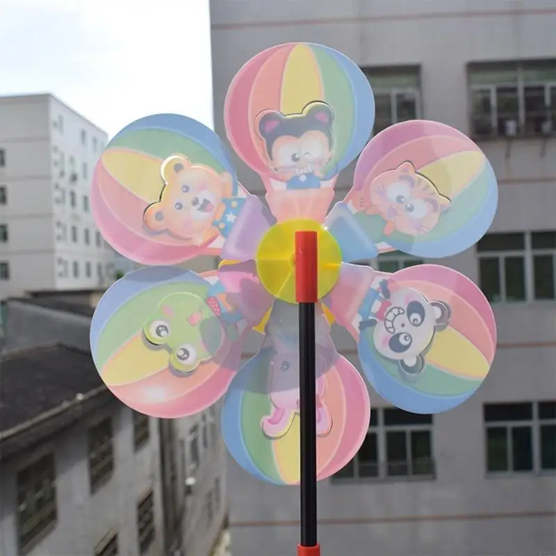 F62d 20 Spinners viento para patio césped globo dibujos animados del toy