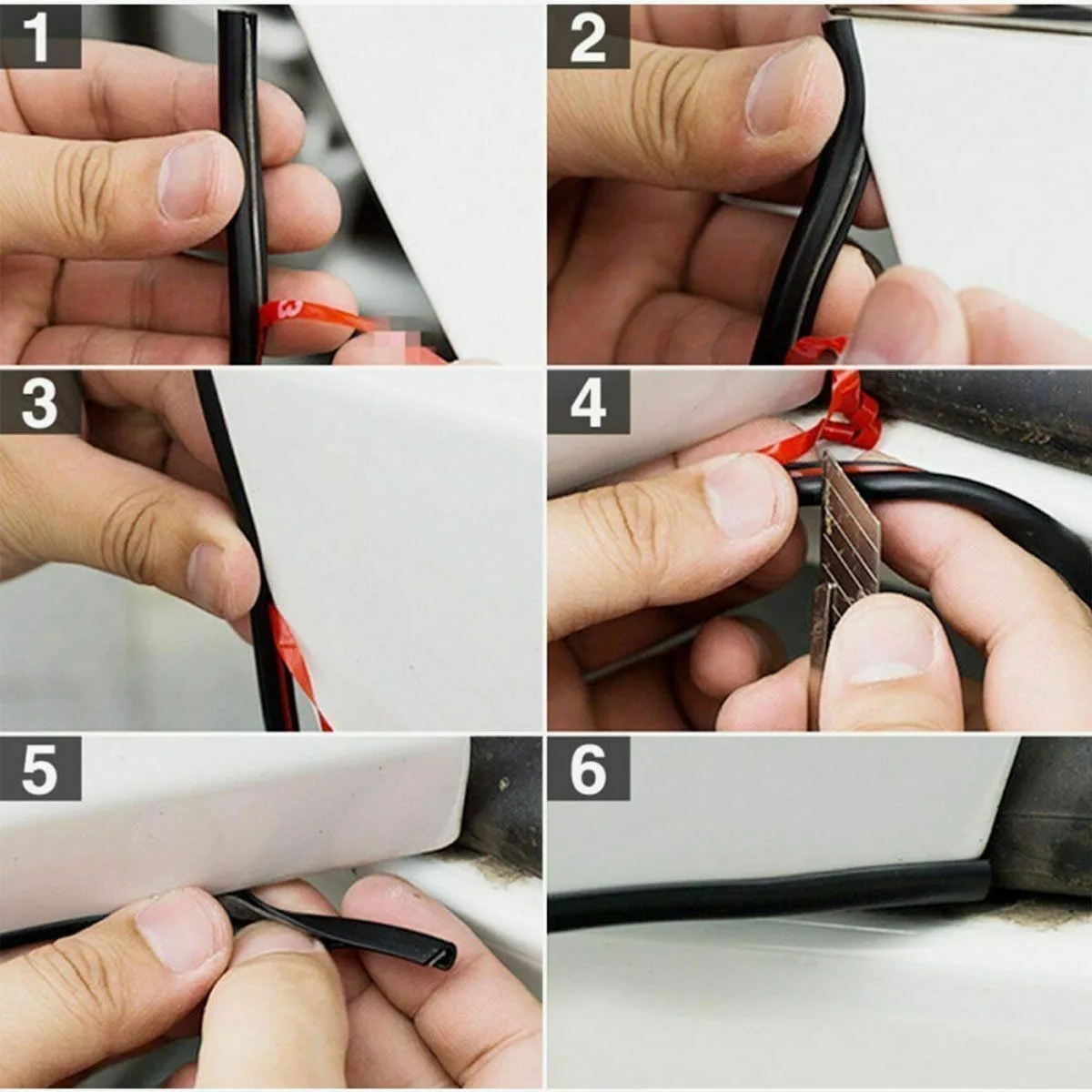 Car Parts Door for edge Strip Car Heat Resistance Car Guard Moulding Profile Roll Rubber Trim Front/Left/Rear/Right