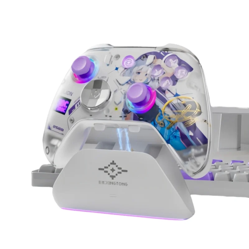 AOLION K20 TMR Wireless Gaming Controller Tri-Mode Hall Linear Trigger für PC/Switch/iOS/TV/Auto, kompatibel mit verschiedenen Geräten