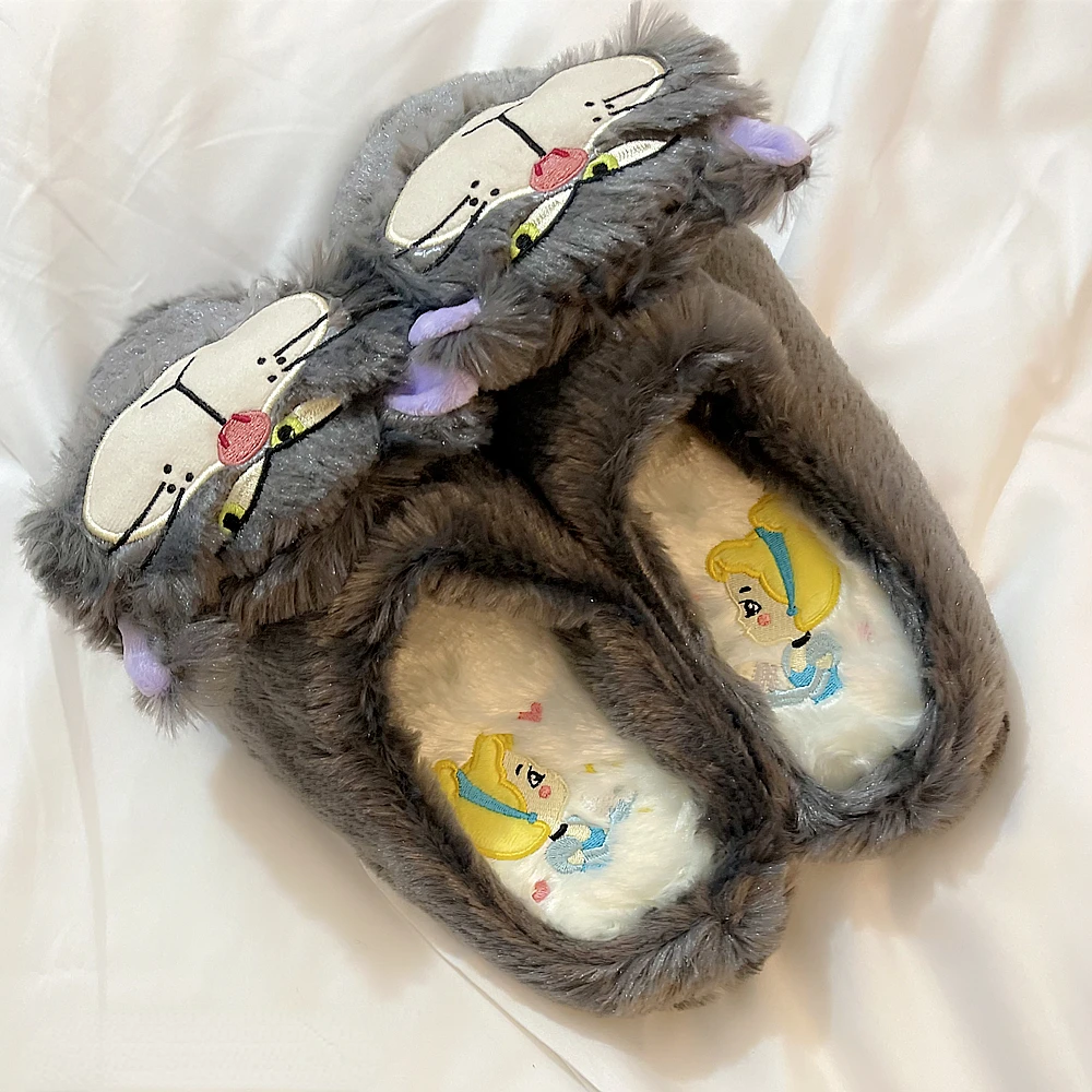 Cute Lucifer Slippers Comfortable Indoor Home Shoes Kawaii Cartoon Anime Shoes Birthday Gifts for Autumn Winter Girl