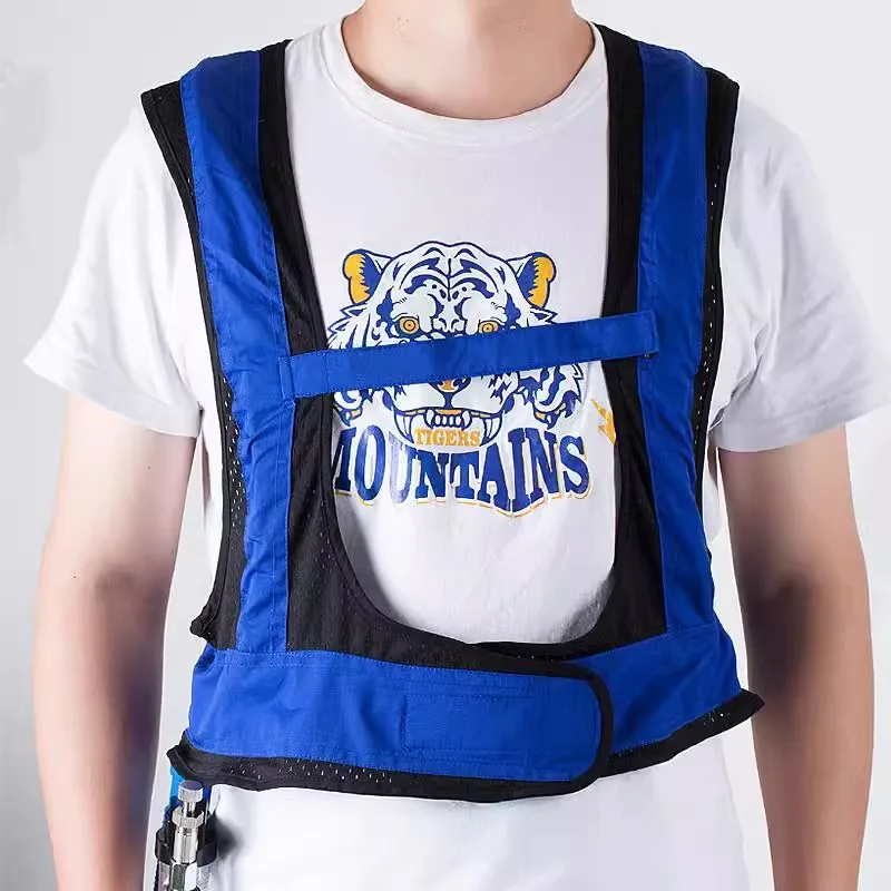 Eddy current compressed air conditioner clothing, electric welder refrigeration heatstroke cooling vest, air-conditioned vest