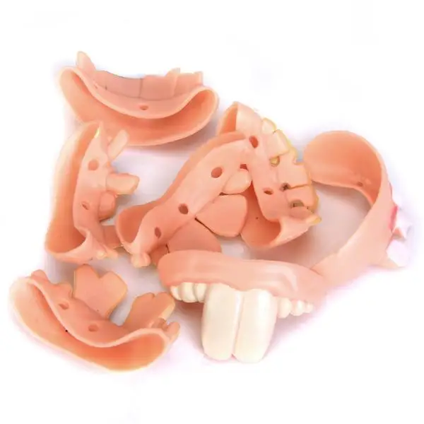 Ugly Gag Fake Teeth Set Soft Rubber Prank Toy Costume Prop Teeth for Cosplay Party Fun