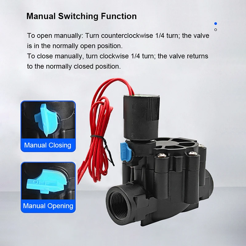 Acarps Normally Closed Irrigation Solenoid Valve Manual Emergency Function For Farm Garden Landscape Irrigation 220V 12V 24V