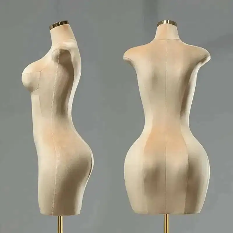 

European Fat Butt Large Size Mannequins Female Half-length Model Props Clothing Store Women's Clothing Mannequin Display Stand