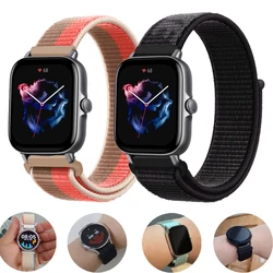 20mm/22mm nylon band For Amazfit GTS 2/3/2e/GTS2 Mini/GTR 42mm/47mm/GTR 3/3 Pro/2/2e Sport Watch Bracelet Amazfit bip strap