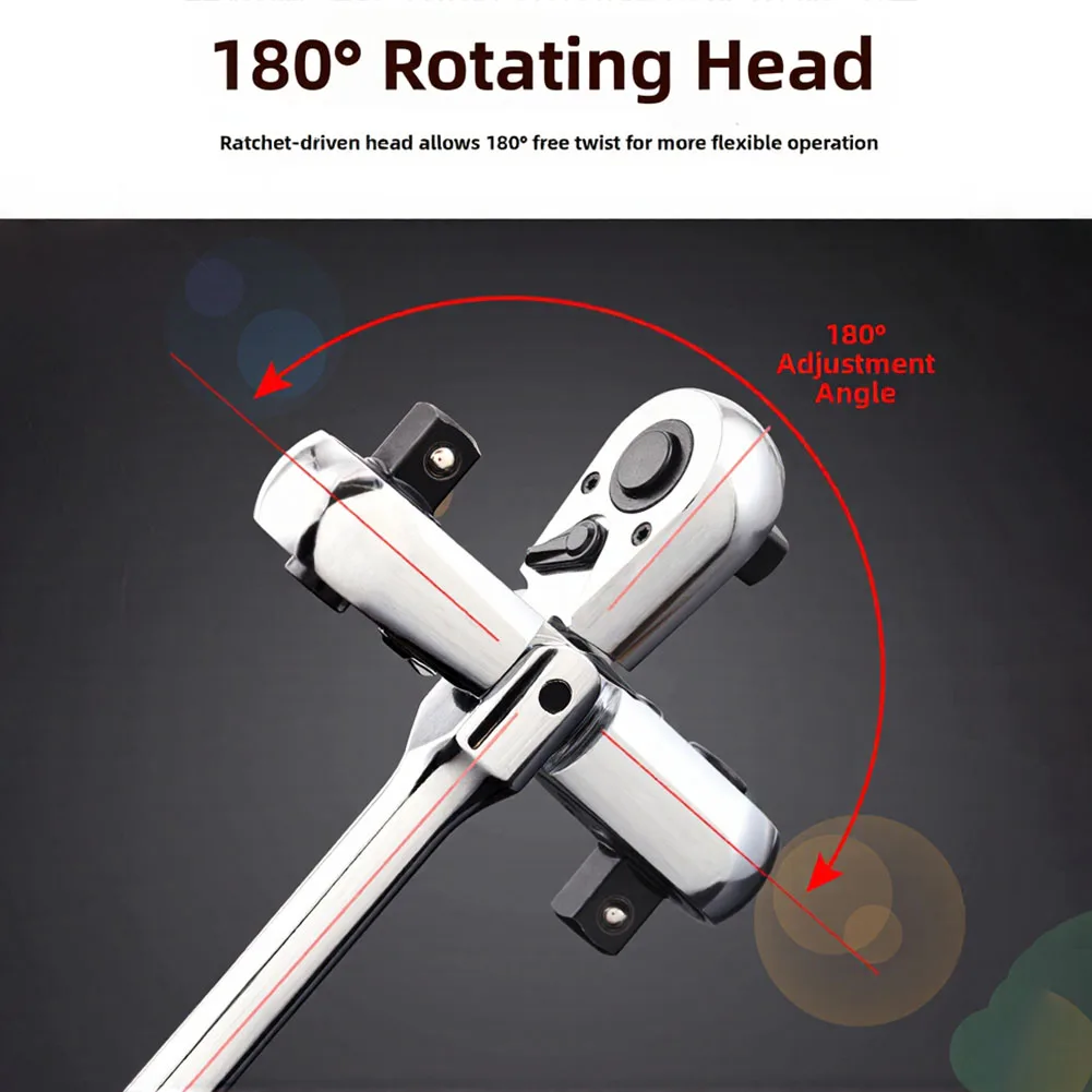 1 2 Interface as Pictured Extra Long Ratchet 72 Tooth Ratchet Wrench Adjustable Wrench Adjustable Length Quick Lock Ring Adjust