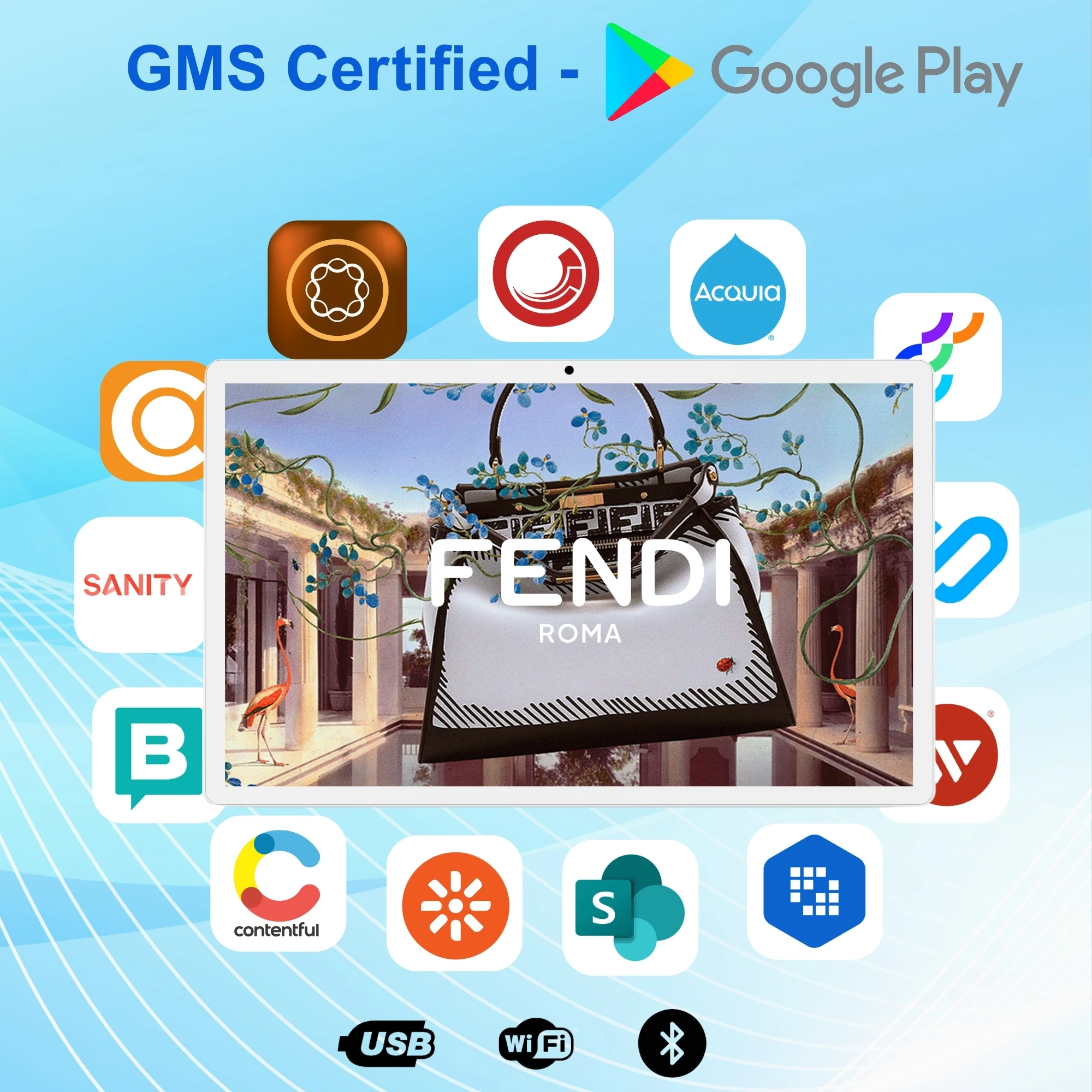 21.5 بوصة تصميم نحيف جدار جبل CMS برنامج شاشة Lcd Android14 لافتات عرض الإعلان اللوحي للإعلان عن المصعد