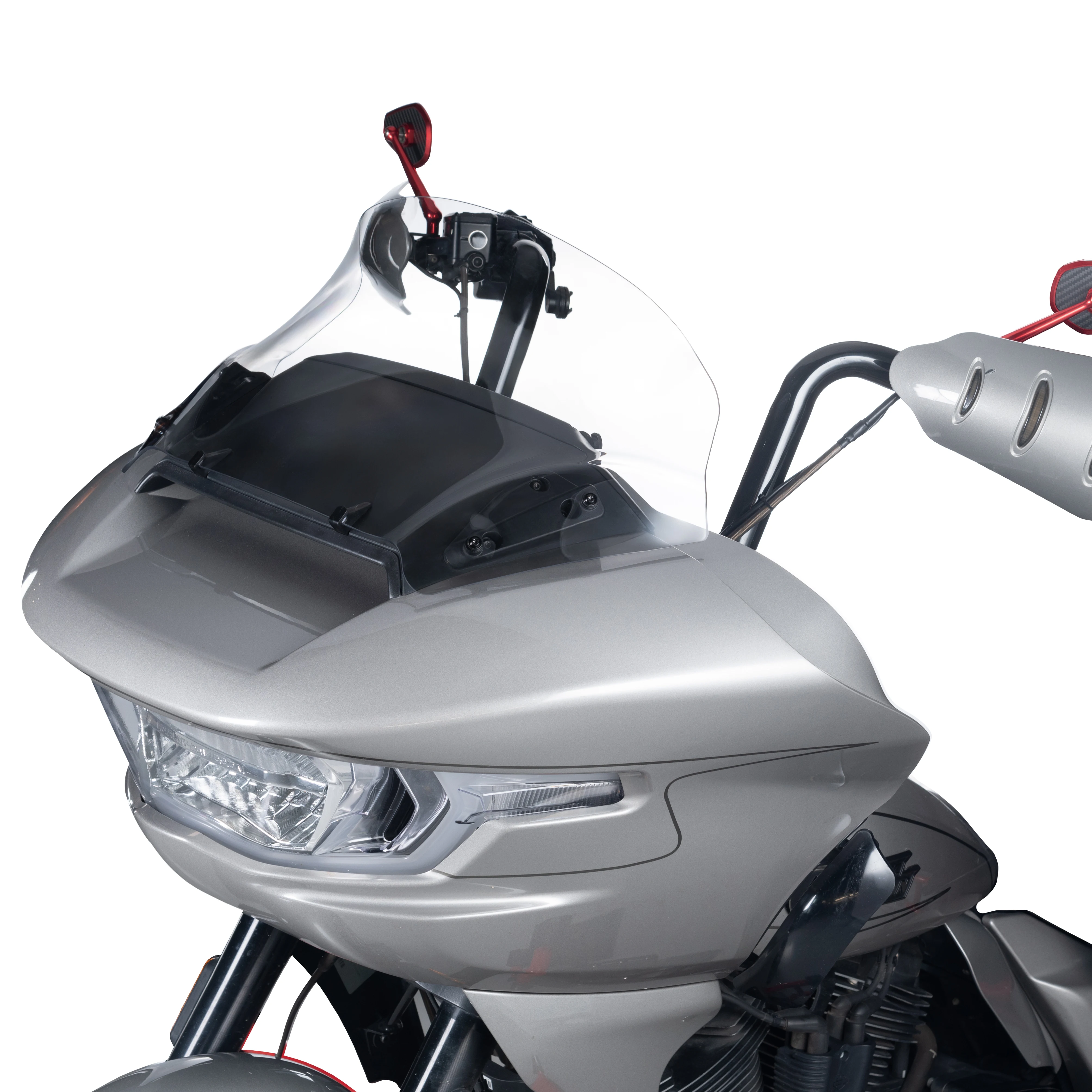 

Ветровое стекло PANICAL для мотоциклов Harley Road Glide 2024-2026, 12 дюймов, с двойной подсветкой, из поликарбоната, ветроотражатель, мотоаксессуары