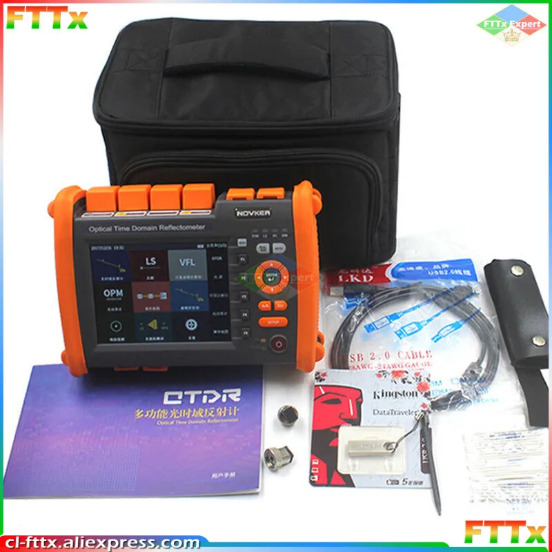 

OTDR NK5600 SM OTDR 1310nm 1550nm 30/32dB Fiber Power Meter Integrated VFL 5MW Touch Screen Optical Time Domain Reflectometer