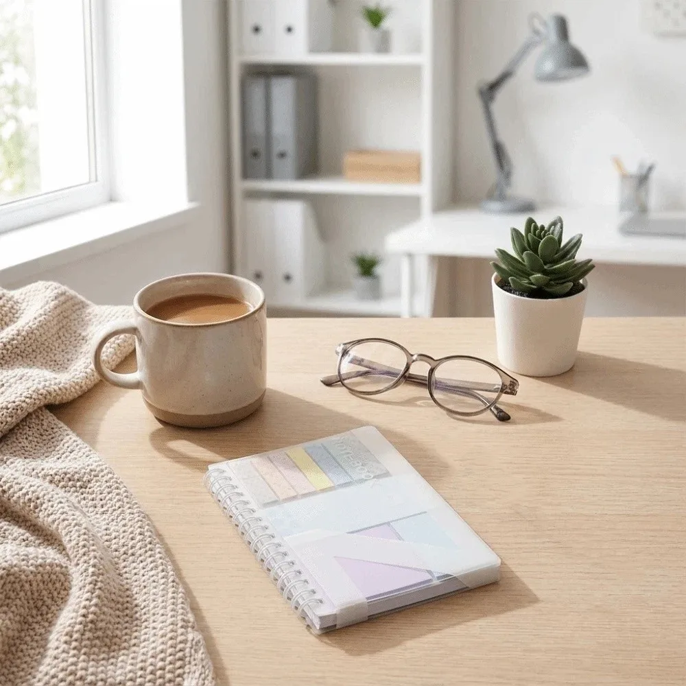 Loose-Leaf Memo Pads Morandi Color Adhesive Expanding Sticky Notes Double-Sided Re-stickable Reusable Repositionable Index Tabs