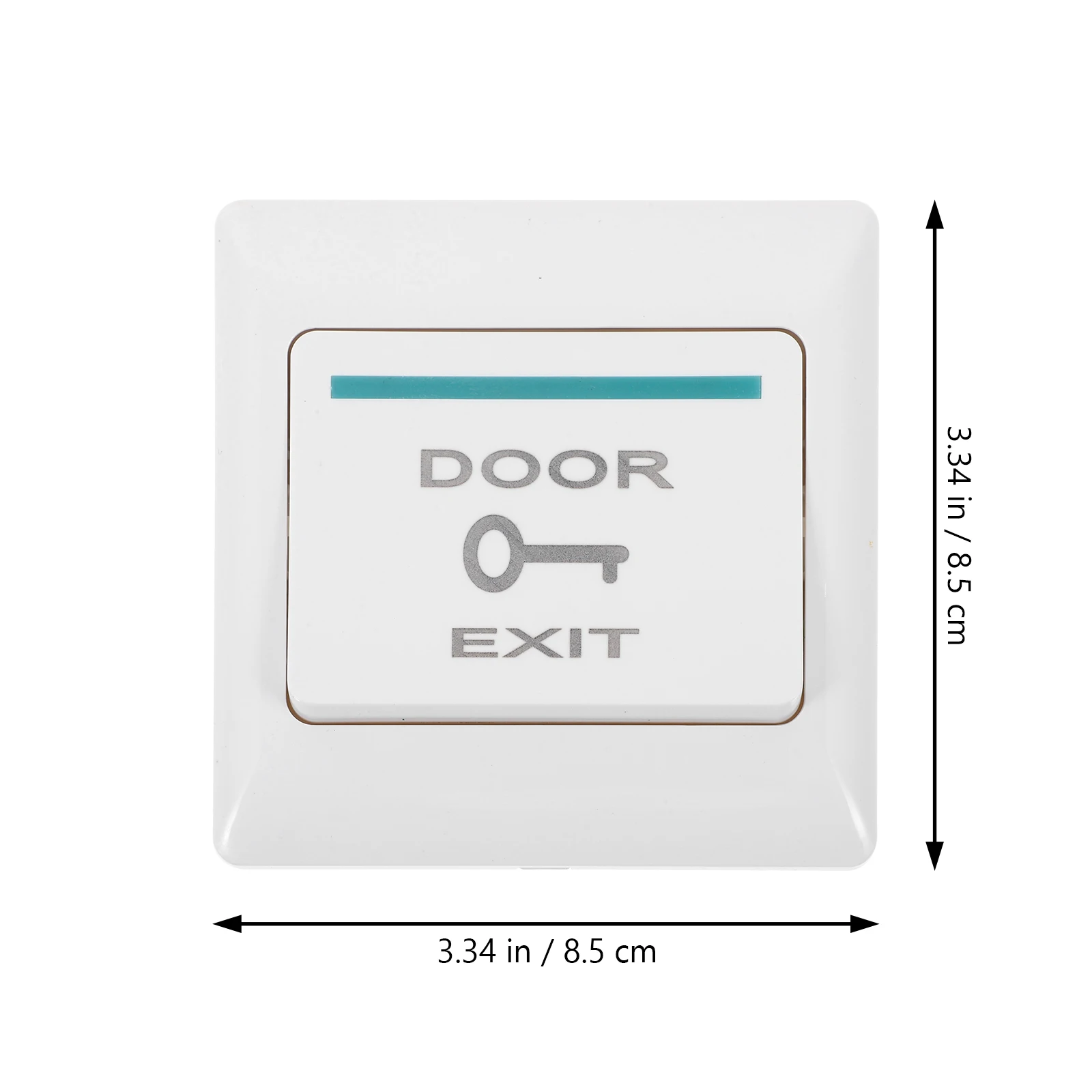 

Durable Push To Exit Button Panel Door Access Control System Automatic Reset Design Resilient Doorbell Wall Plate Cover For