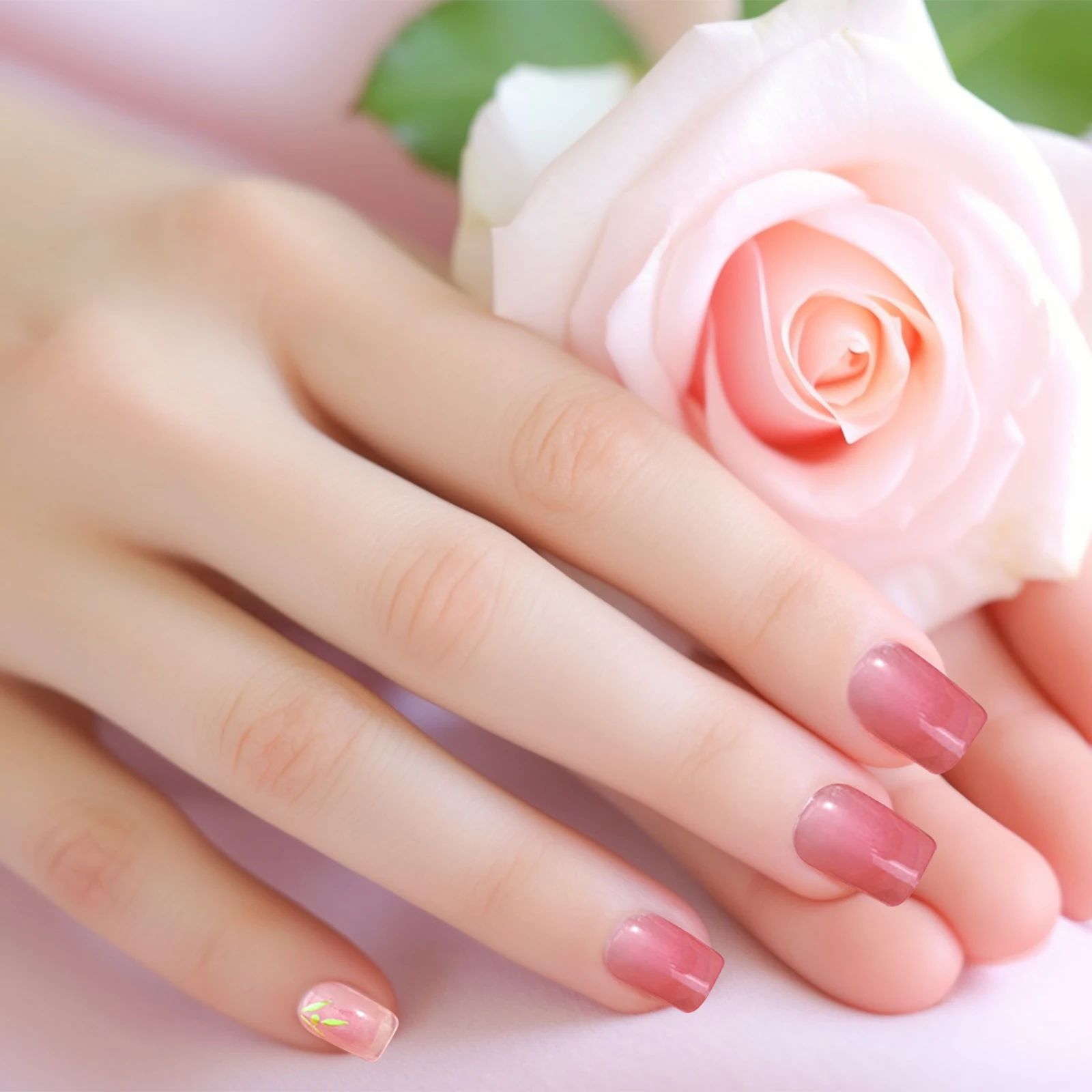 

1Set Gel Nail Stickers Semi Cured Nail Decorative Strips Sticker for DIY Manicure French Style Gel Strips Nails