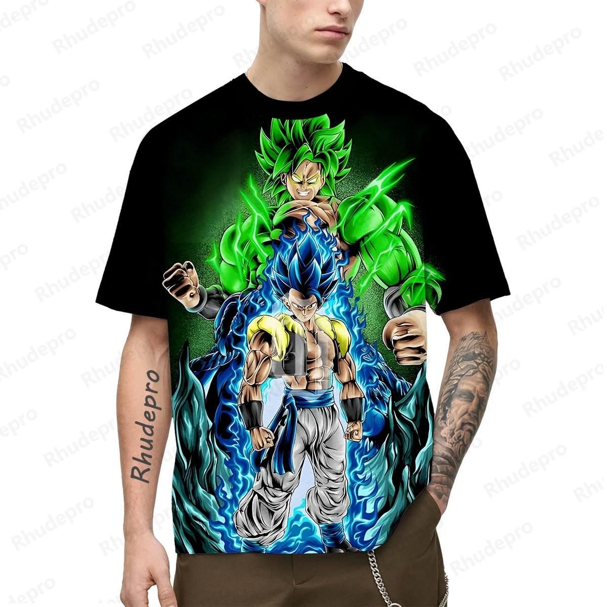 Vegeta Goku Cosplay Harajuku Style T-shirt Men New T-shirts 2024 Hip Hop Trend Anime 100-5XL Super Saiya Short Sleeve Y2k