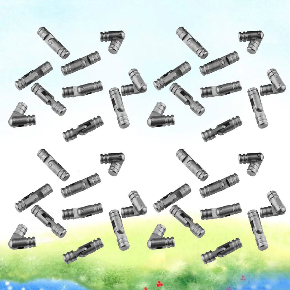 50Pcs 5x25mm Stainless Steel Cylindrical Spring Hinge Auto Close Smooth Mute Hinge for Jewelry Gift Boxes Box Hinges