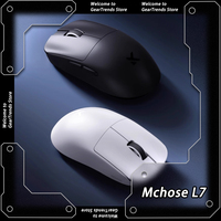 Mchose L7 Tri Mode Wireless Mouse PAW3395 Bluetooth Gaming Mouse Lightweight Low Delay E-sports Mice Customize Game Accessories
