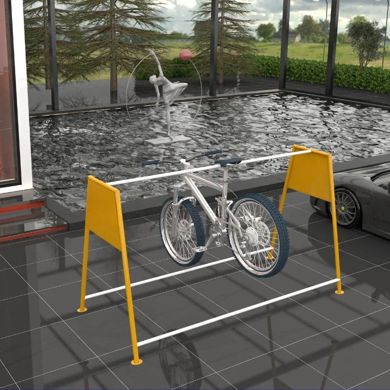 Bicycle shop display stand Outdoor triangle hanger hanger Mountain bike display table Parking rack Cycling equipment