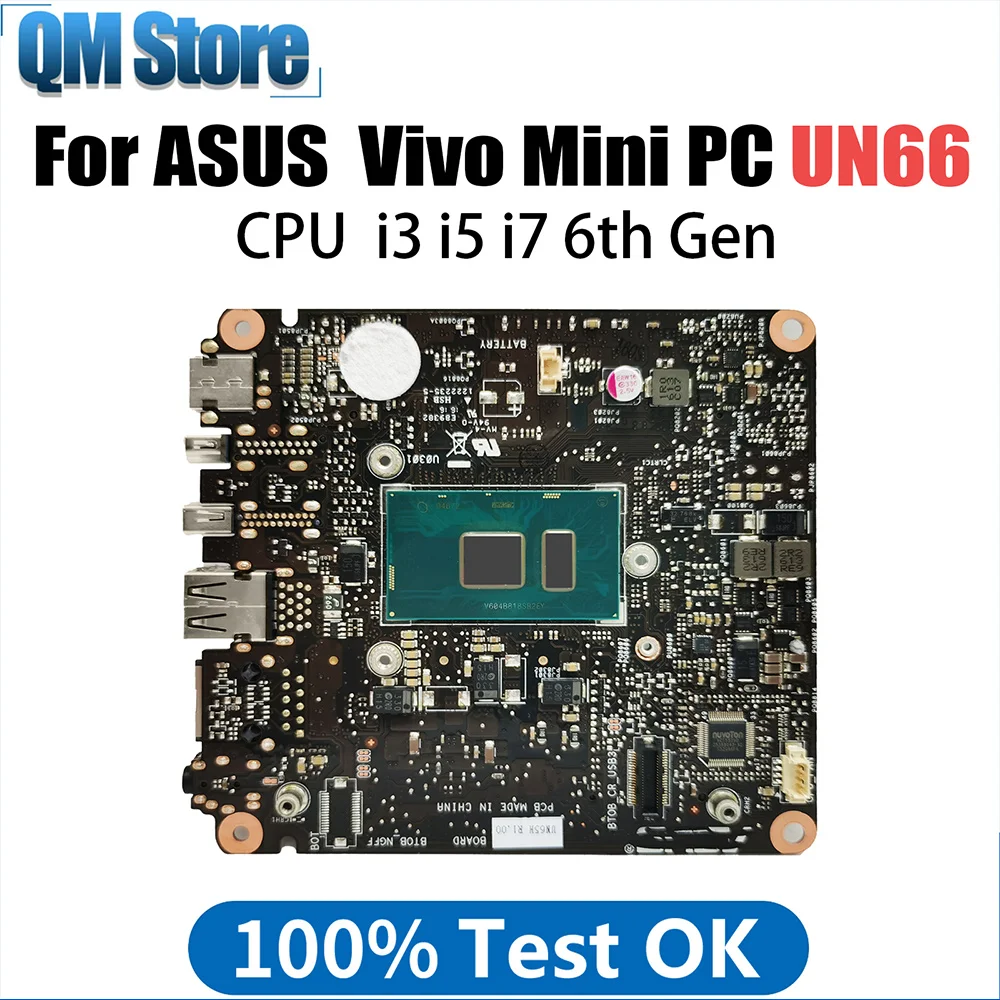 

UN66 Laptop Mainboard For ASUS Vivo Mini PC UN66 Mini HD Computer Motherboard With i3 i5 i7 6th Gen CPU