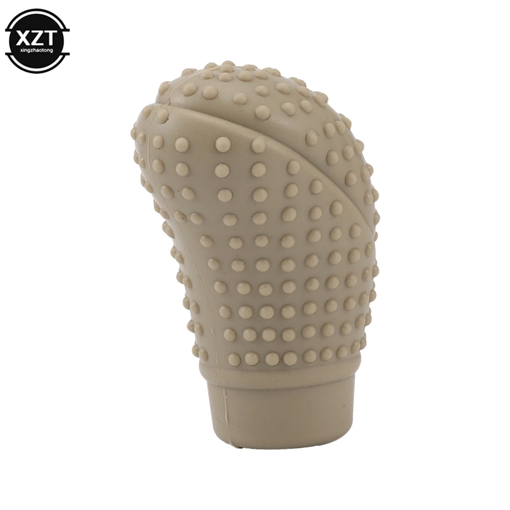 Cubierta de palanca de cambios de coche antideslizante, transmisión automática Manual de silicona, palanca de cambios de automóvil, perilla de cambio, cubierta Universal de freno de mano