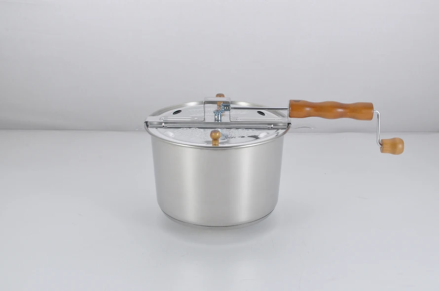PopcornCook Gas Popcorn Maker Manually rotate the hot oil popcorn machine