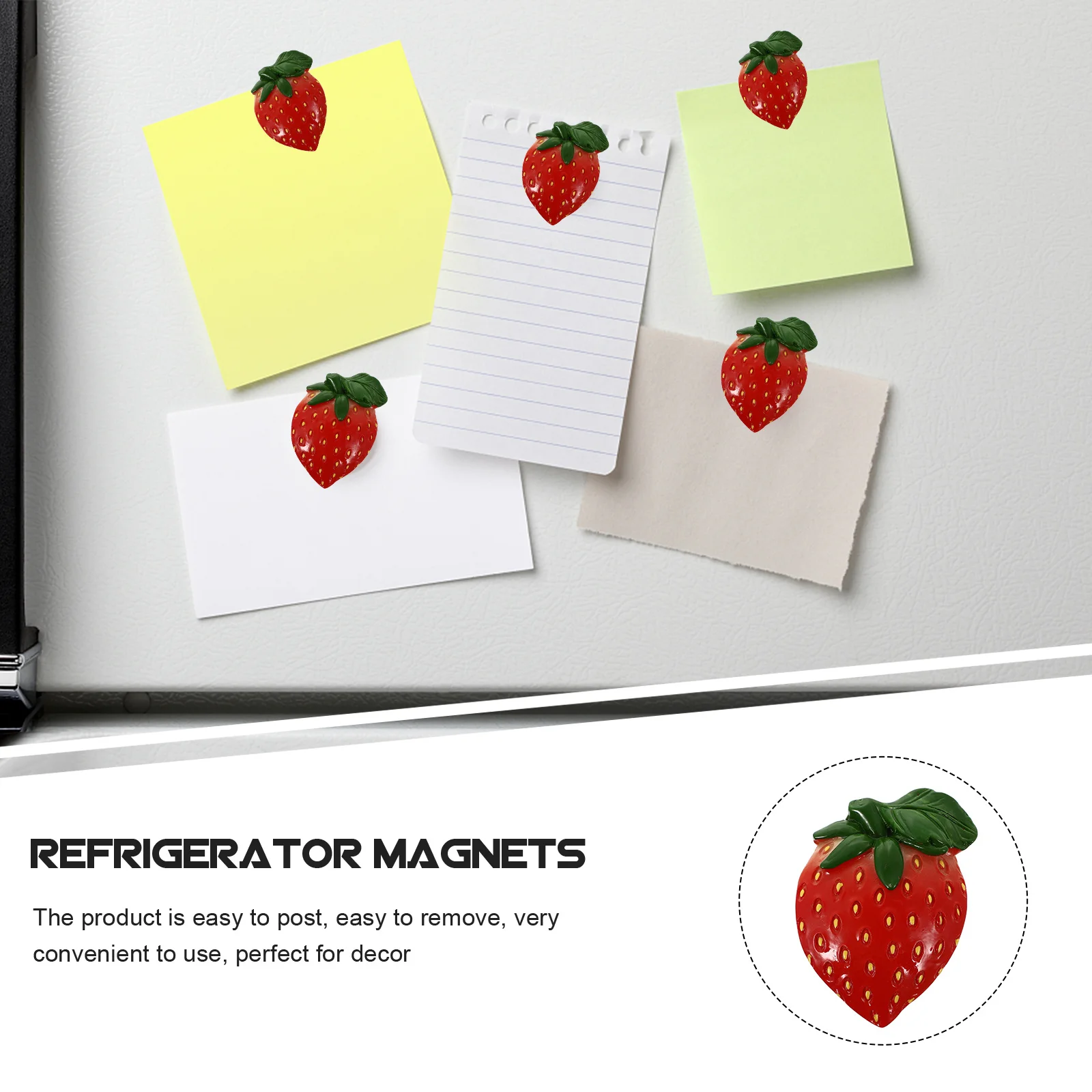 

2Pcs Mini Fridge Stick Emulates Food Decoration Fridge Ornament Easy to Post Magnetic Sticker for Home Kitchen Decors