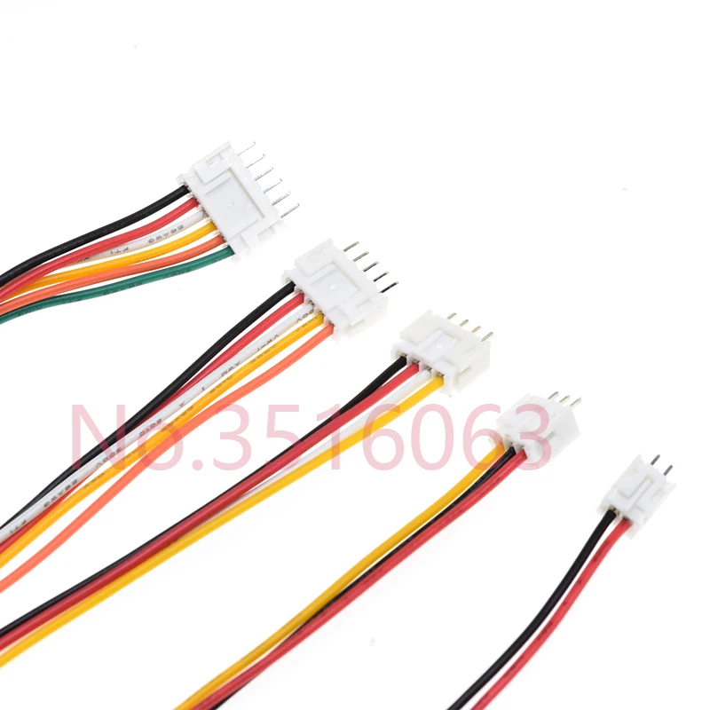 10Sets Mini Micro JST 2.0 PH Male Female Connector 2/3/4/5/6/7/8/9/10-Pin Plug With terminal Wires Cables Socket 200MM 26AWG