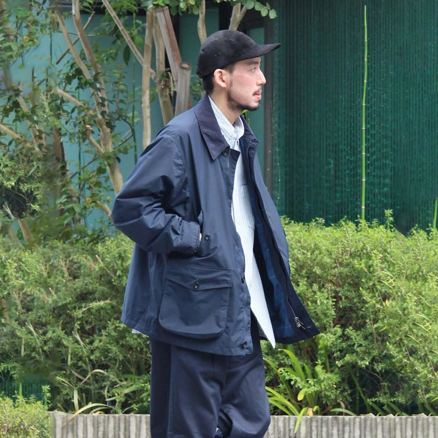 

NANCA 24AW Thiened Autumn Winter Jaet with Detachable Cap Multiple kets Waterproof Men's Casual Faion Outerwear
