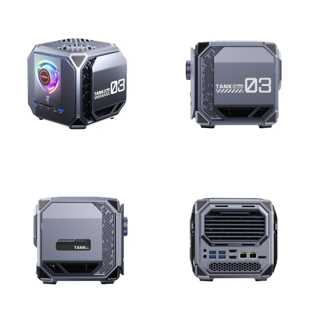 New AI Mini PC M1K PLUS for Wi-Fi 6 AI Max+ 395 128GB RAM 2TB SSD Host High Performance AI Computer Desktop PC for Machine
