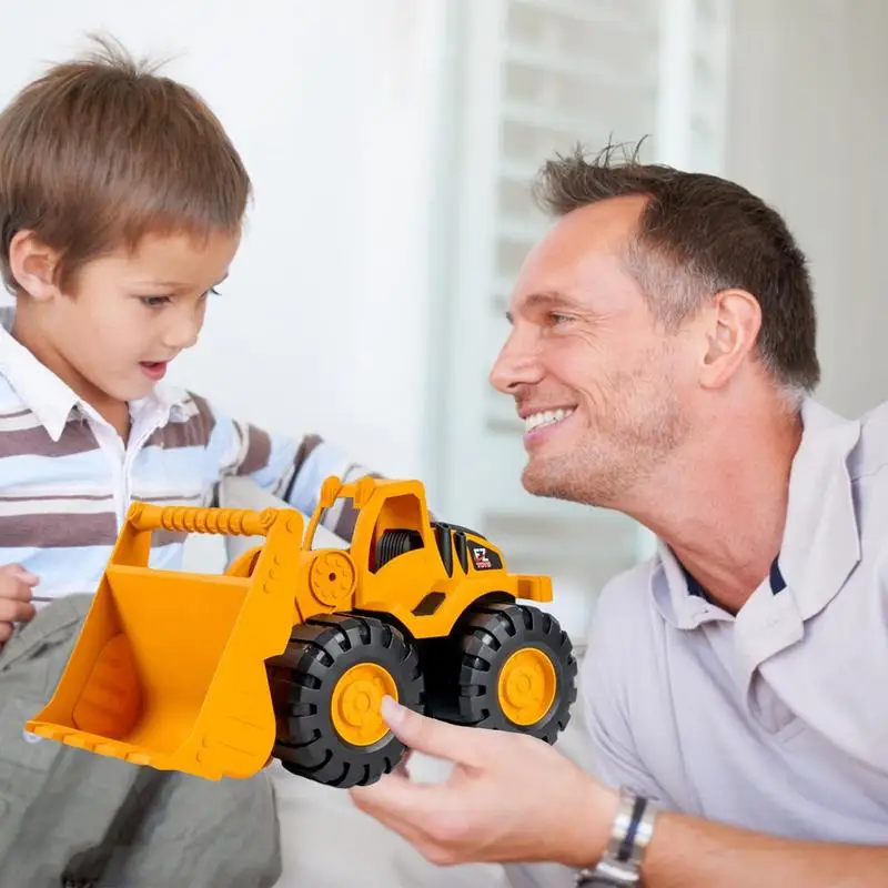 Camión excavadora de simulación, Tractor de juguete, modelo de camión de basura, Mini coches, excavadora, modelo de camión de basura, regalo de cumpleaños para niños