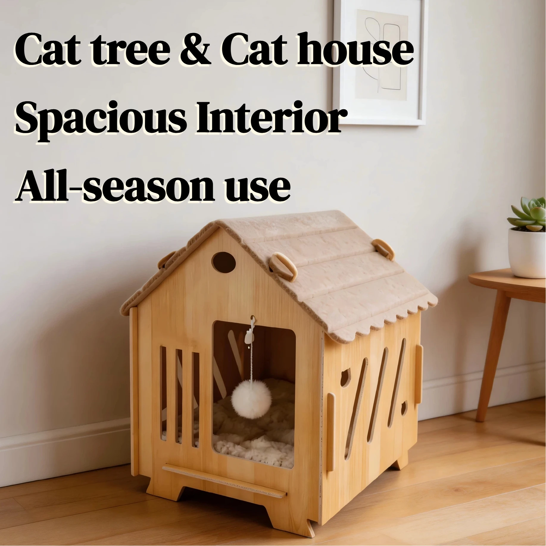 arbre-a-chat-personnalise-de-luxe-facile-a-assembler-utilisable-toute-l'annee-maison-pour-chat-de-haute-qualite-griffoir-multi-niveaux-moderne-en-bois-massif-et-feutre
