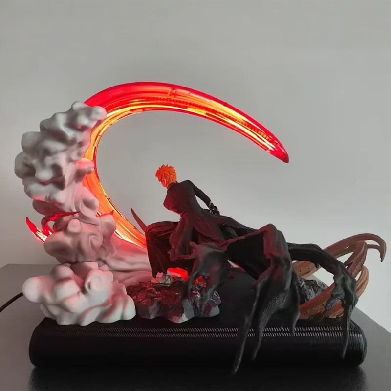 100% حقيقية مضيئة طبعة محدودة بليتش Ichigo Kurosaki أنيمي تمثال تحصيل نموذج الشكل قسط تصميم في الأوراق المالية #4