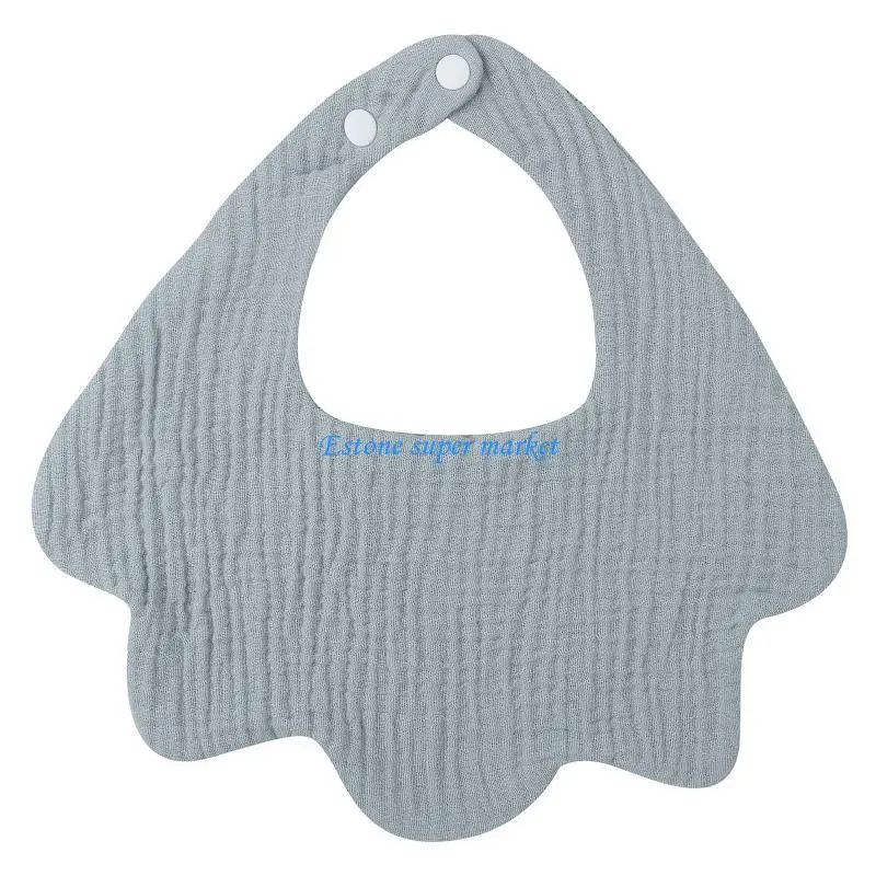 

090B 360 Degree Rotation Baby Bib Absorbent Saliva Towel with Buckles Burp Cloth for Newborn Toddlers Girls Boy Chewing