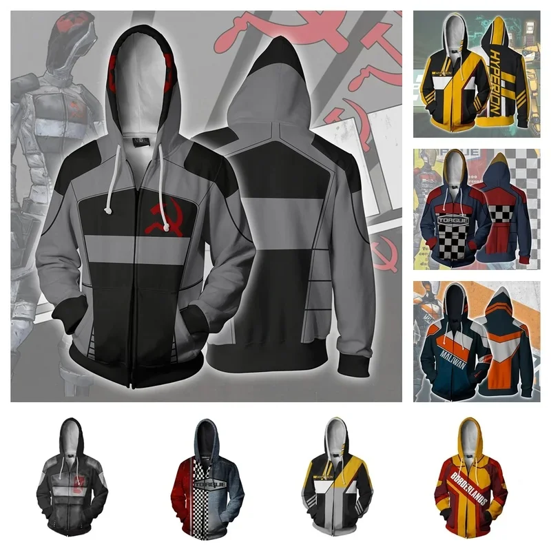 20262026 122026 11Game Sudaderas con capucha Borderlands, Sudadera Lilith, Chaqueta de cosplay Roland, Ropa con capucha con estampado 3D Tiny Tina, con cremallera H