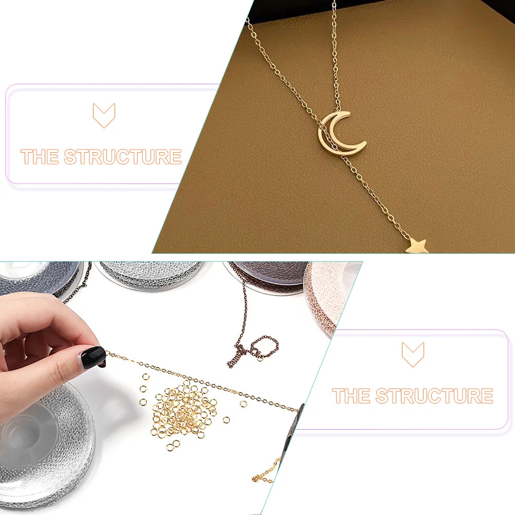 1 مجموعة صنع المجوهرات سلسلة كيت مطلي جراد البحر المشابك الانتقال خواتم ل سوار ذاتي الصنع قلادة لوازم الحرفية
