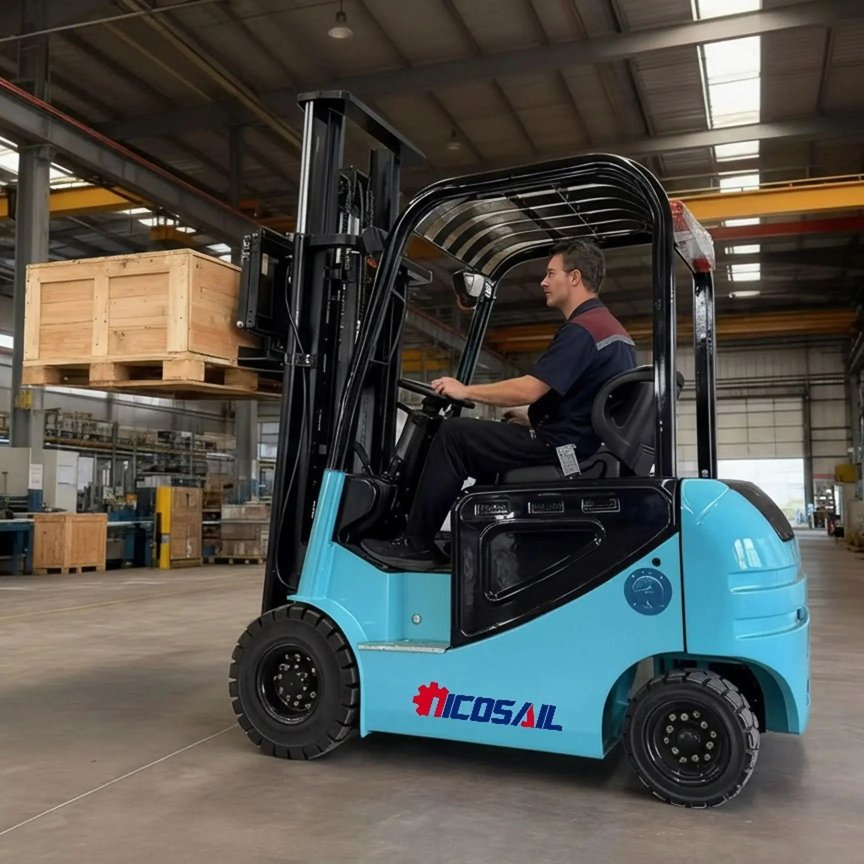 

CE Certified Electric Forklift Compact Electric Fork Lift for Material Handling