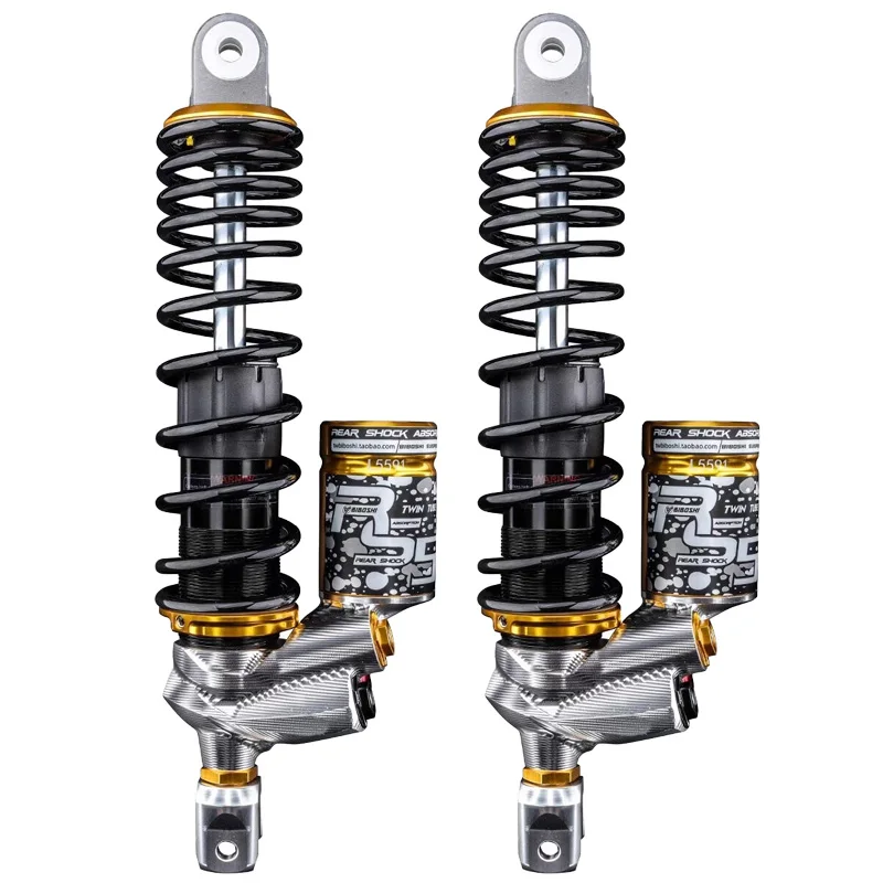 RS5 Nitrogen Cylinder Rear Shock Absorber Installation Hole Spacing 335/360/380mm Suitable for Scooter and Electric Motorcycle