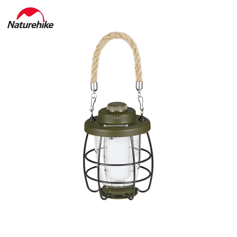 

Naturehike Mini Metal Hanging Lanterns 2000mAh Battery Warm Light Led Camp Lantern Rechargeable Lightweight Outdoor Tent Light