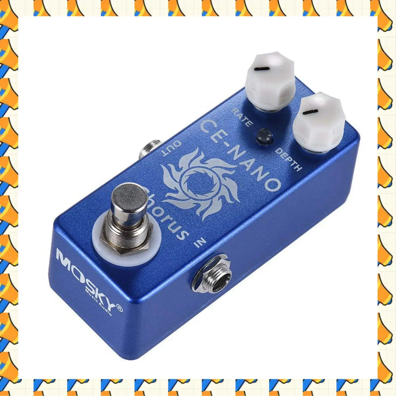 

ABYB MOSKY 2 Pcs MP-51 Spring Reverb Mini Single Guitar Effect Pedal True Bypass Guitar Parts Accessories Purple & Blue